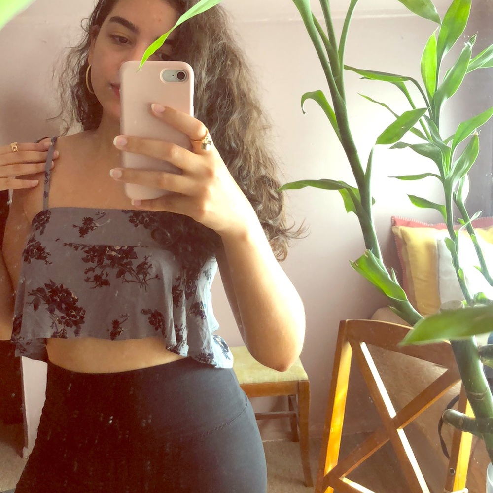 AE Floral Crop Top